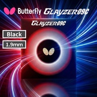Butterfly Table Tennis Rubber Glayzer  09C Black Thick 1.9mm 06110, Made in Japan ping pong