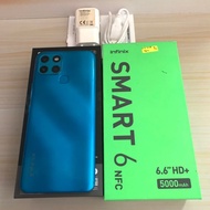 Infinix Smart 6 NFC ram 2GB 32GB Hitam Bekas - Fullset Resmi - second