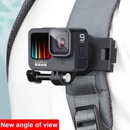 360 Degree Rotary Backpack Clip Accessories for Gopro Hero 9 8 7 6 5 4 3 Insta 360 One R SJCAM Eken YI Shoulder Belt Phone Fixed 49