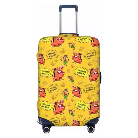 Custom The Lion King Animes Film King Lion Luggage Cover Protector Fashion Cartoon Travel Suitcase C