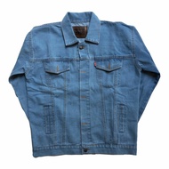 Jaket Jeans Levis Pria (Biru Muda / Bioblitz) Size M L XL XXL 2XL XXXL 3XL XXXXL 4XL 4L 5XL 5L XXXXX