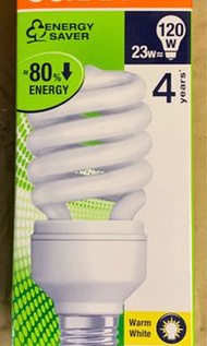 Osram 歐司朗 DuluxStar Twist 23w E27 827 warm white 黃光 220-240v 慳電燈膽
