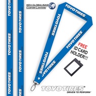 [ Ready Stock ] LANYARD TOYO TIRES TYRE+ FREE ID Card Holder | TOYO TIRES PREMIUM QUALITY LANYARD