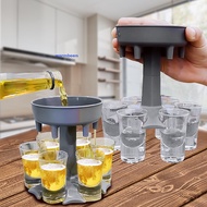 (warmbeen) Liquor Dispenser 6 Shot Glass  Dispenser Holder Drinking Games Tools for  Party