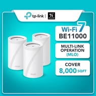 【New】TP-Link Deco BE65 BE11000 WiFi 7 Tri-Band Whole Home AI-Driven Mesh Wifi Router With Homeshield