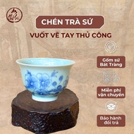 An Tho Tuc hand-painted porcelain tea cup [Code CVV04] - Made in Bat Trang