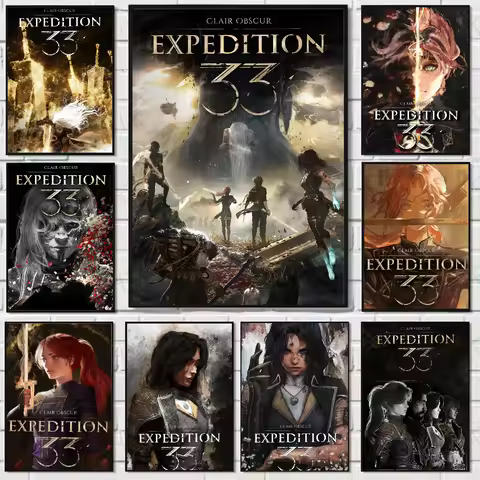 Game Poster High Quality C-Clair O-Obscur E-Expedition 33 Wall Art for Home Bedroom Living Room Hall