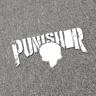 Motorcycle Tank Decals Punisher  Helmet Stickers Decorative Accessories Creative Waterproof PVC Auto