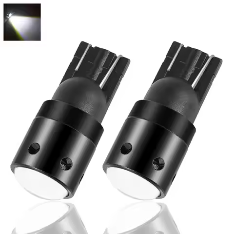 2pcs W5W T10 LED 12V 6000K 3030 2 SMD Car 5W5 LED Bulb Clearance Wedge Side Turn Singal Light Super 