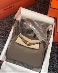 門市現貨 Hermes mini lindy Etupe ghw，swift，stamp K，Hermes mini lindy 大象灰金扣