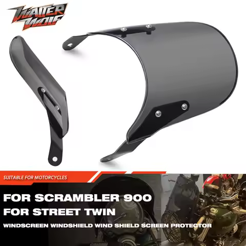Windscreend Windshield Motorcycle Wind Screen Shield Deflectors For Scrambler 900 1200XC/XE Steet Sp