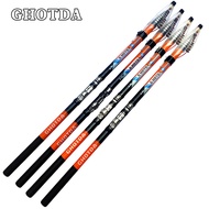 Ghotda Carbon Fiber 2.7M 3.6M 4.5M 5.4M 6.3M Telescopic Rock Fishing Rod Rock Fishing Rod Carp Cable