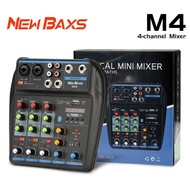 BARU || NEW BAXS M4 Audio Mixer mini Professional 4 channel equalizer
