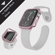 刀鋒Edge系列 Apple Watch Series 6/SE (40mm) 鋁合金雙料保護殼 保護邊框(玫瑰金)