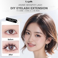 MATA DIY Eyelash Extension Uvgells Anime Whisphy Lashes/ Manga Eyelash/ False Eyelash/ Magnetic Eyel