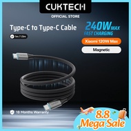 CUKTECH 240W 6A Braided Magnetic Cable Type-C to Type-C Fast Charging Cable Xiaomi 120W PD3.1 Superc