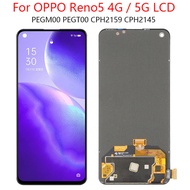 Original AMOLED OPPO Reno 5 4G 5G Reno 5F Reno 5 Pro 5G LCD Display Touch Screen Replacement