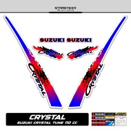 SUZUKI Striping CrystalSUZUKI Motif 4 1995 Crystal Tune Striping Sticker Crystal Tune Jet CooledSUZU