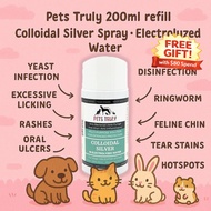 Pets Truly - (Exp Jan 2028) 200ml Refill Bottle – Colloidal Silver Electrolyzed Water for Pets, Woun