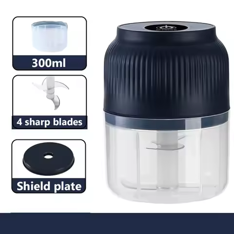Electric Garlic Chopper,Mini Portable Veggie Cutter,Upgrade Electric Mini Garlic Chopper Set,Vegetab