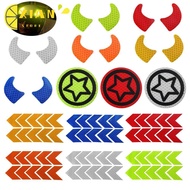 XIANS Reflective Stickers Cycling Bike Helmet DIY Motorcycle Cars Sticker Motorcycle Safety Stickers