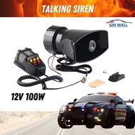 ELECTRONIC POLICE TALKING SIREN HORN Microphone Ambulance Patrol warning polis bunyi hon Kereta myvi