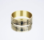 泰國硬幣戒指 2 泰銖 2008-2017 男士硬幣戒指 女士硬幣戒指