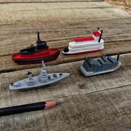 Simulation Miniature Mini Ship Cruise Ship Cargo Ship Battleship Props Scene Model Sand Table Props 