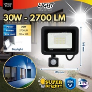 Motion Sensor LED Flood Light Outdoor 20W | 30W | 50W LED Spotlight Floodlight with Sensor Lampu Kec