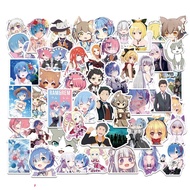 Rezero cromo/vinyl anime stickers