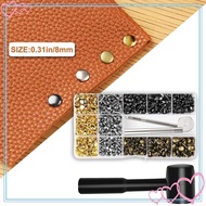 [meteorbdMY] Leather Snap Fasteners Kit 480 Sets with Tools Metal Snaps Set Metal Snaps Buttons Scre