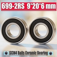 Bearing Laker 699 699C 2RS Rubber Seal Hybrid Ceramic 9x20x6 mm