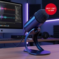 Professional Mini USB Condenser Microphone with DSP Chip for Gaming and Karaoke on PC