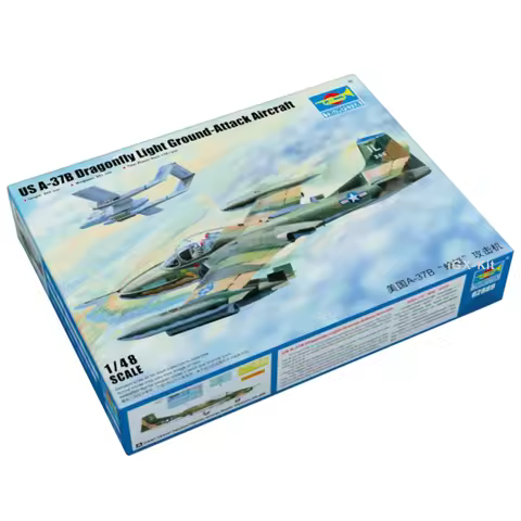 Trumpeter 02889 1/48 US A-37B A37 Dragonfly Light Ground Attack Aircraft Plane Plastic Craft GIft As