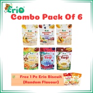 Value Set (3pcs Erio Yogi + 3pcs Erio Smoothie Drops) - Free 1 pc Erio Biscuit