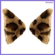 🎃 8Set Halloween Snap Hair Clips with Cat Ear Design, Flannel Fabric, Ideal for Women and Girls’ Par