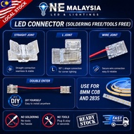 LED Strip Connector COB Connector Solderless Quick Connector L Shape Straight Wire Join DIY Led To L