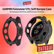 Garmin Forerunner 570 (47mm, 42mm) Soft Case, Soft Bumper Cover, Armor Style Casing (for garmin smar