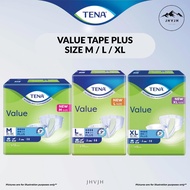 [CARTON DEAL] TENA ADULT DIAPERS // TENA VALUE TAPE PLUS // SIZE M / L / XL