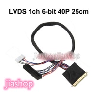 1pc LED Laptop LVDS Cable 1ch 6bit 40P I-PEX 20453-20455 40Pin Single 6-bit 25cm IPEX 20455 LCD Screen Cable for LP140WH1 BT156GW01 B156XW02 LP156WH2 LP156WH4 LTN156AT05 NEW