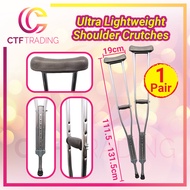 CTF Ultra Lightweight Shoulder Crutches - 1 Pair ( Tongkat Ketiak Dewasa )