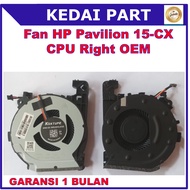 Fan HP Pavilion 15-CX 15-CX0068TX SPS-L20334-001 L20335-001 CPU Right OEM