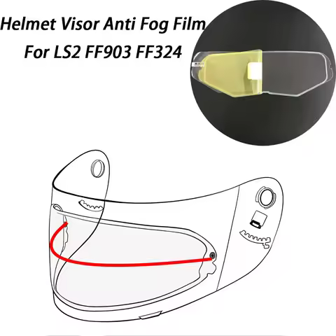 Motorcycle Helmet Visor Film Anti Fog for LS2 FF903 FF324 Lens Anti Fog Film Helmet Accessories