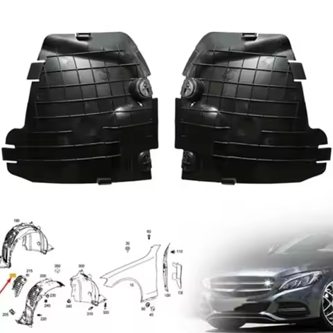 Splash Guard Mud Flap Leaf Fender For 2015-2023 Mercedes-Benz C300 C350e C400, C43/C450/C63 AMG (W20