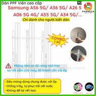 (Combo of 2 sets) 4-sided PPF EDGE, Carbon Skin for Samsung A17 A06 A16 A36 A56 A26 A15 A25 A34 A35 