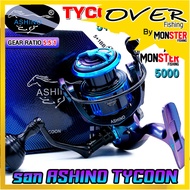 รอกตกปลา รอกสปินนิ่ง อาชิโน่ ASHINO TYCOON 1000-6000 (โฉมใหม่มีให้เลือกหลายสี)