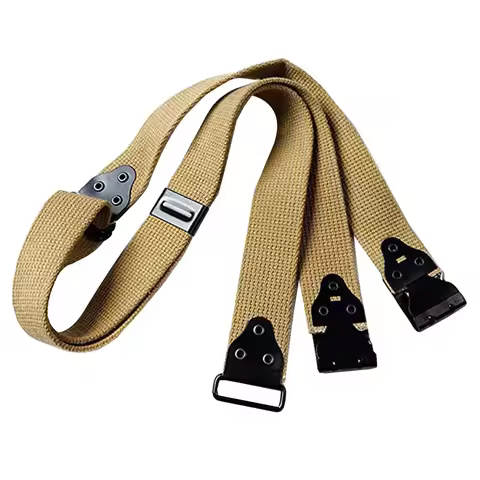 WW2 US Sling Belt Thomson Harness American Soldier Thomson Harness Camera Suspenders History Reprodu