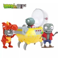 Genuine New Style Plants vs. Zombies Toy Set 2 Western Bull Riding Little Ghost Zombies Robot Bull G