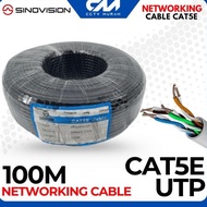 NEWEST - CAT5e 4 PAIRS UTP LAN CABLE, SINOVISION black 100M