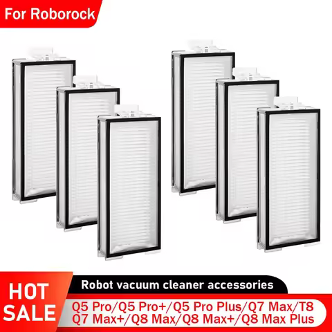 HEPA Filter For Roborock Q5 Pro/Q5 Pro+/Q5 Pro Plus/Q7 Max/Q7 Max+/Q8 Max/Q8 Max+/Q8 Max Plus/T8 Rob